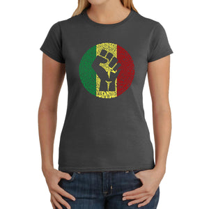 Get Up Stand Up  - Women's Word Art T-Shirt