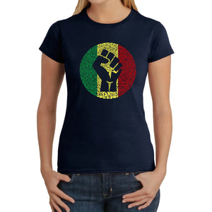 Get Up Stand Up  - Women's Word Art T-Shirt