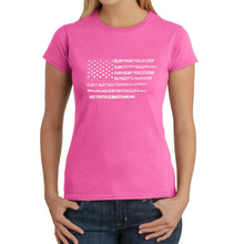 Load image into Gallery viewer, Glory Hallelujah Flag  - Women&#39;s Word Art T-Shirt