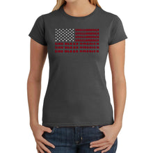 Load image into Gallery viewer, God Bless America - Women&#39;s Word Art T-Shirt