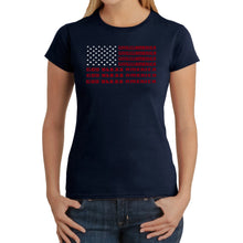 Load image into Gallery viewer, God Bless America - Women&#39;s Word Art T-Shirt