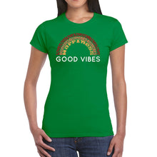 Load image into Gallery viewer, Good Vibes - Women&#39;s Word Art T-Shirt