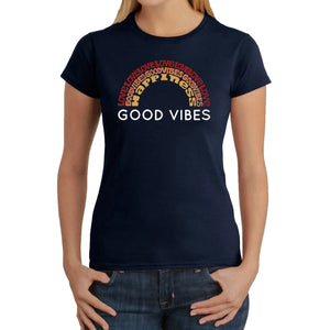 Good Vibes - Women's Word Art T-Shirt