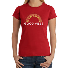 Load image into Gallery viewer, Good Vibes - Women&#39;s Word Art T-Shirt