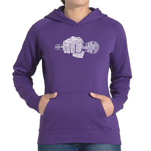 90's Rappers - Women's Word Art Hooded Sweatshirt