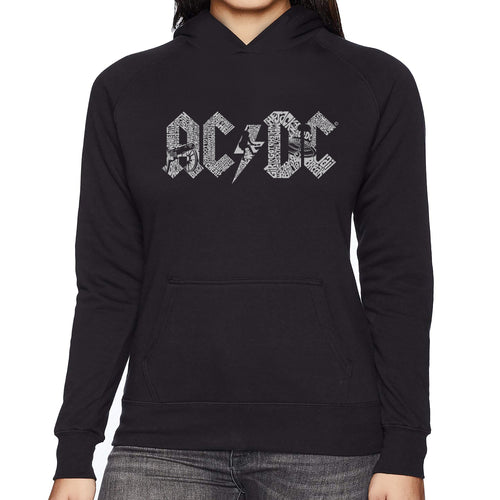 AC/DC - Women's Word Art Hooded Sweatshirt