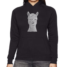 Load image into Gallery viewer, Alpaca - Women&#39;s Word Art Hooded Sweatshirt