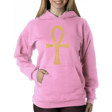 Load image into Gallery viewer, ANKH - Women&#39;s Word Art Hooded Sweatshirt