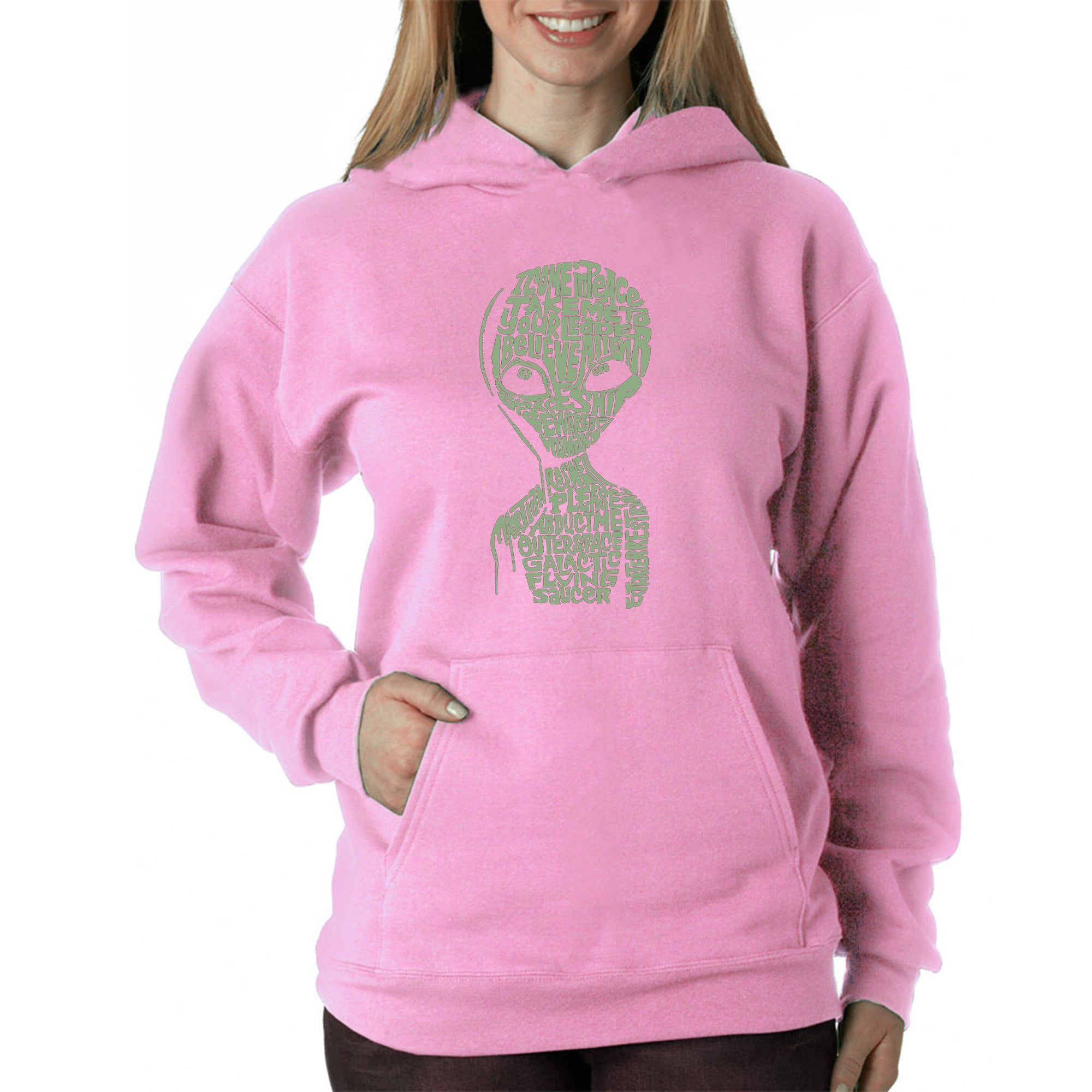 Pink store alien hoodie