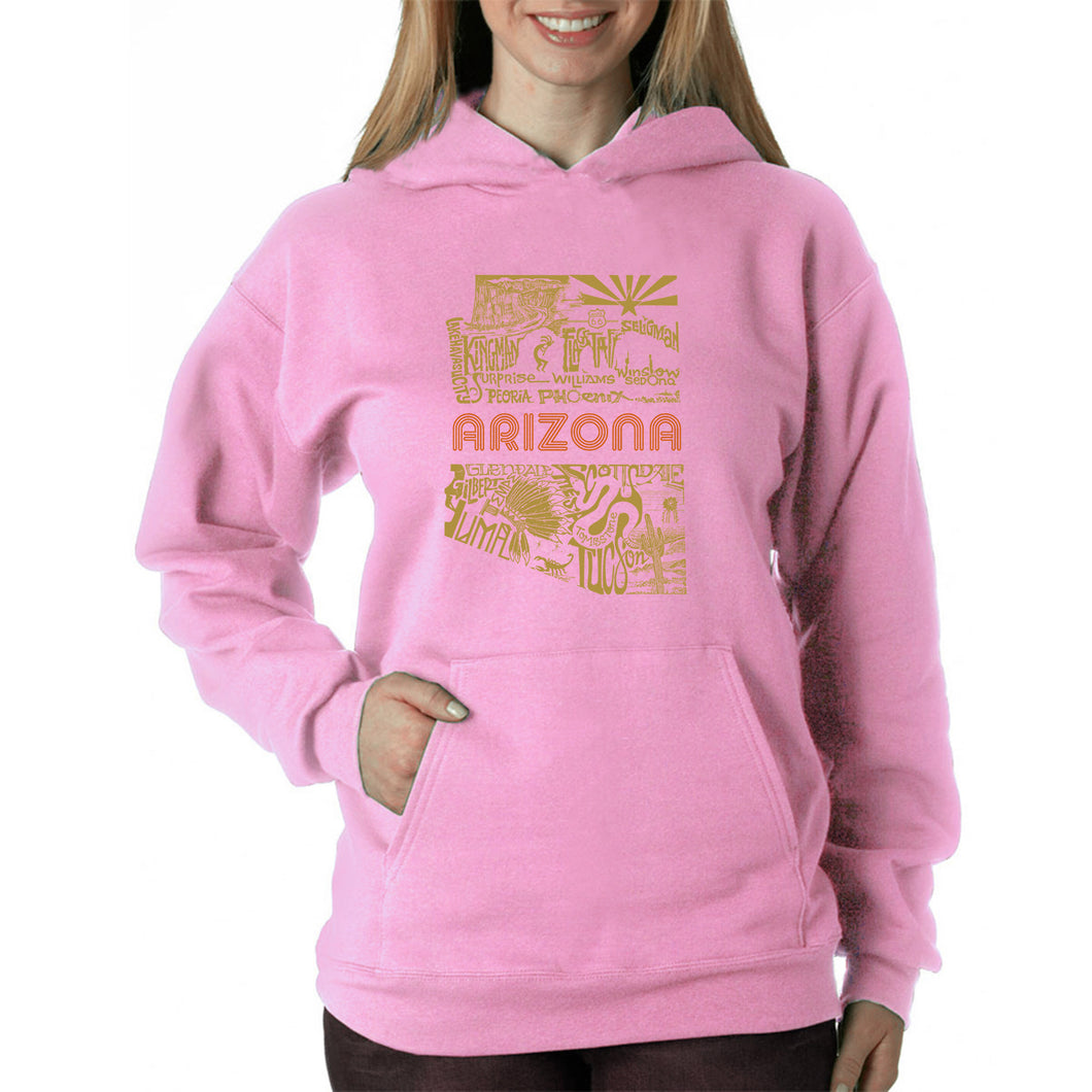 Az Pics - Women's Word Art Hooded Sweatshirt