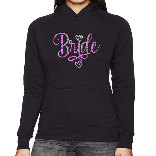 Women's Word Art Hooded Sweatshirt - Bride