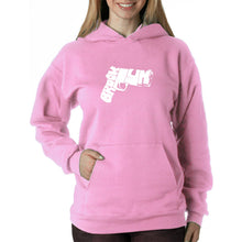 Load image into Gallery viewer, BROOKLYN GUN - Women&#39;s Word Art Hooded Sweatshirt