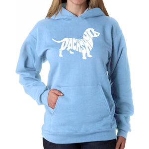 Dachshund  - Women's Word Art Hooded Sweatshirt