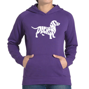 Dachshund  - Women's Word Art Hooded Sweatshirt