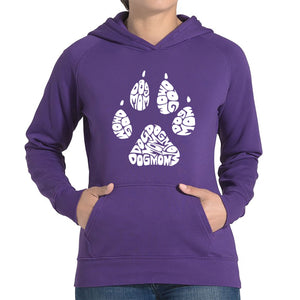 Dog Mom - Women's Word Art Hooded Sweatshirt