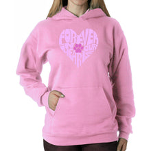 Load image into Gallery viewer, Forever In Our Hearts - Women&#39;s Word Art Hooded Sweatshirt