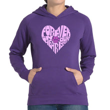 Load image into Gallery viewer, Forever In Our Hearts - Women&#39;s Word Art Hooded Sweatshirt