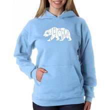 Load image into Gallery viewer, California Bear - Women&#39;s Word Art Hooded Sweatshirt
