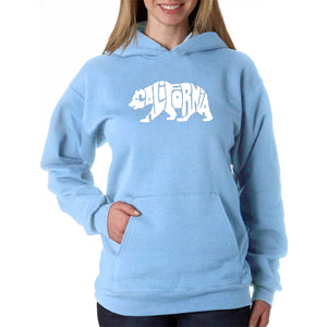 California Bear - Women's Word Art Hooded Sweatshirt
