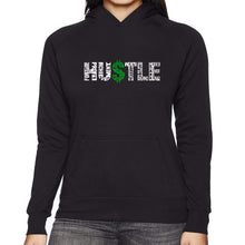 Load image into Gallery viewer, Hustle  - Women&#39;s Word Art Hooded Sweatshirt