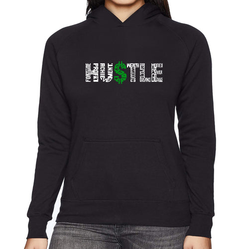 Hustle  - Women's Word Art Hooded Sweatshirt