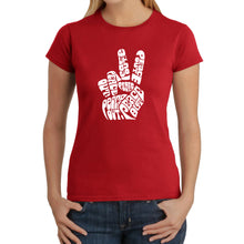 Load image into Gallery viewer, Peace Out  - Women&#39;s Word Art T-Shirt