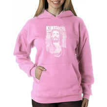Load image into Gallery viewer, JESUS - Women&#39;s Word Art Hooded Sweatshirt