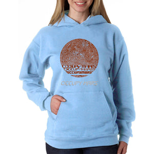 Occupy Mars - Women's Word Art Hooded Sweatshirt