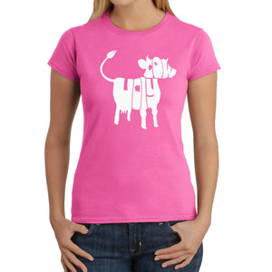 Holy Cow  - Women's Word Art T-Shirt