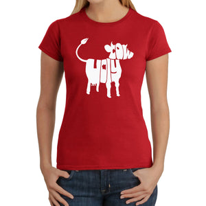 Holy Cow  - Women's Word Art T-Shirt