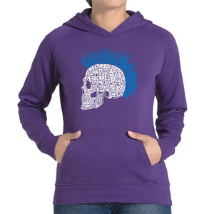 Punk Mohawk - Women's Word Art Hooded Sweatshirt