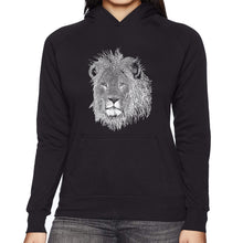 Load image into Gallery viewer, Lion  - Women&#39;s Word Art Hooded Sweatshirt