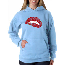 Load image into Gallery viewer, Savage Lips - Women&#39;s Word Art Hooded Sweatshirt
