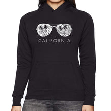 Load image into Gallery viewer, California Shades - Women&#39;s Word Art Hooded Sweatshirt