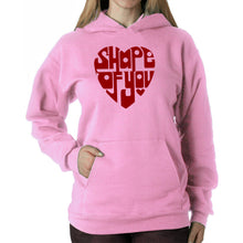 Load image into Gallery viewer, Shape of You  - Women&#39;s Word Art Hooded Sweatshirt