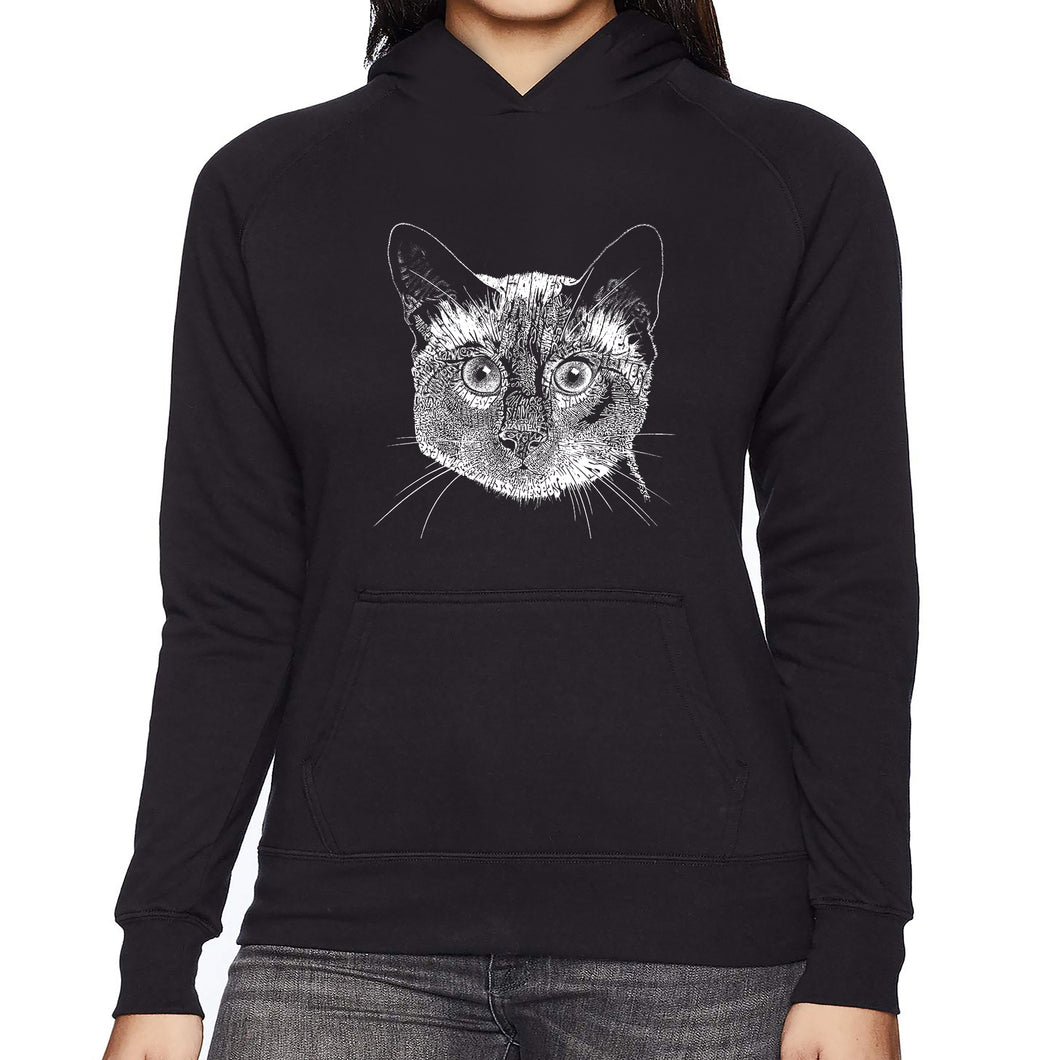 Siamese Cat  - Women's Word Art Hooded Sweatshirt