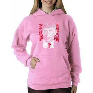 TRUMP Make America Great Again - Women's Word Art Hooded Sweatshirt