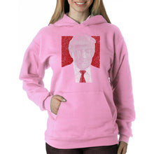 Load image into Gallery viewer, TRUMP Make America Great Again - Women&#39;s Word Art Hooded Sweatshirt