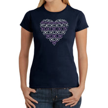 Load image into Gallery viewer, XOXO Heart  - Women&#39;s Word Art T-Shirt