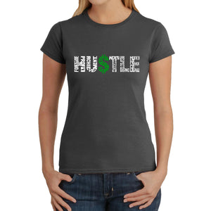 Hustle  - Women's Word Art T-Shirt