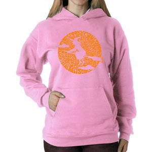 Spooky Witch  - Women's Word Art Hooded Sweatshirt