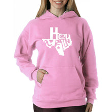 Load image into Gallery viewer, Hey Yall - Women&#39;s Word Art Hooded Sweatshirt