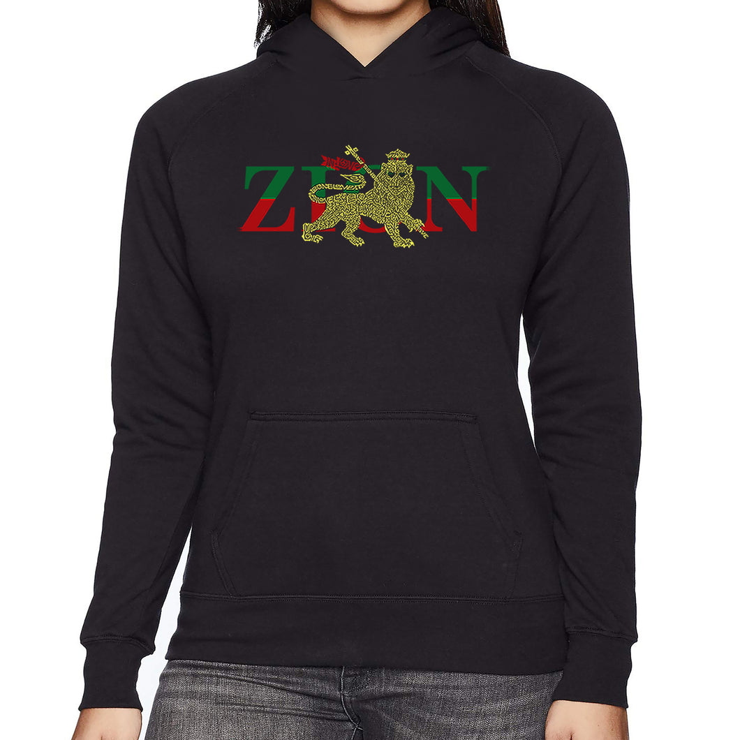 Zion One Love - Women's Word Art Hooded Sweatshirt