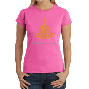 Inhale Exhale - Women's Word Art T-Shirt