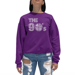 90S - Women's Word Art Crewneck Sweatshirt