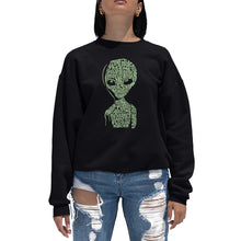 Load image into Gallery viewer, Alien - Women&#39;s Word Art Crewneck Sweatshirt