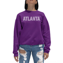 Load image into Gallery viewer, ATLANTA NEIGHBORHOODS - Women&#39;s Word Art Crewneck Sweatshirt