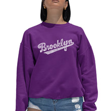 Load image into Gallery viewer, Brooklyn Neighborhoods  - Women&#39;s Word Art Crewneck Sweatshirt