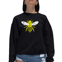 Load image into Gallery viewer, Bee Kind  - Women&#39;s Word Art Crewneck Sweatshirt