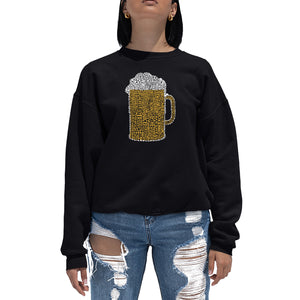 Slang Terms for Being Wasted - Women's Word Art Crewneck Sweatshirt